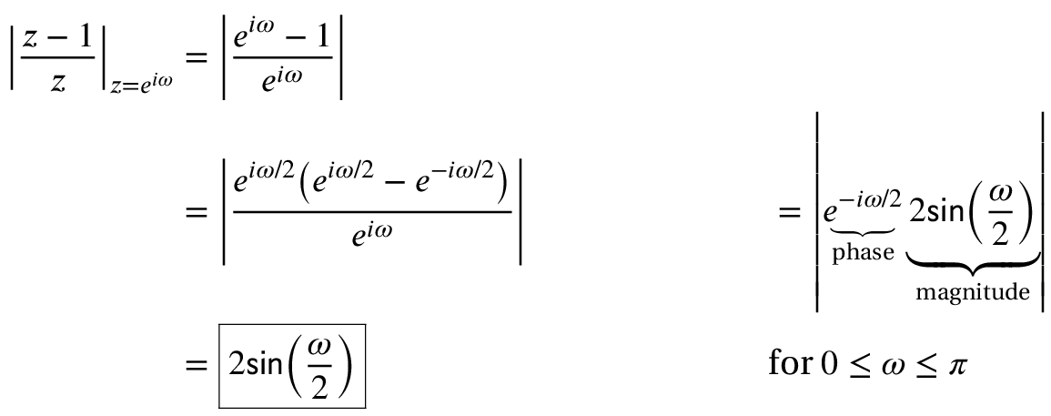 y(n)=x(n)-x(n-1)의 z 변환